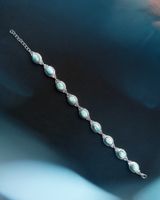 Silberarmband mit Larimar