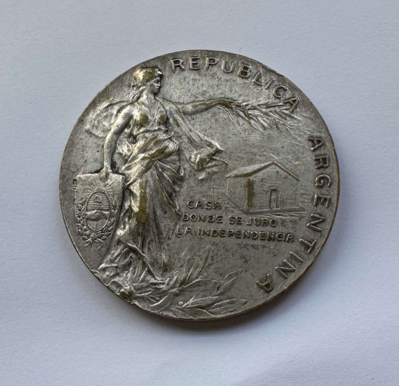 Medaglie: 1916 Medaille Argentinien – Usato da Unterbäch VS venduto da Wallis3944