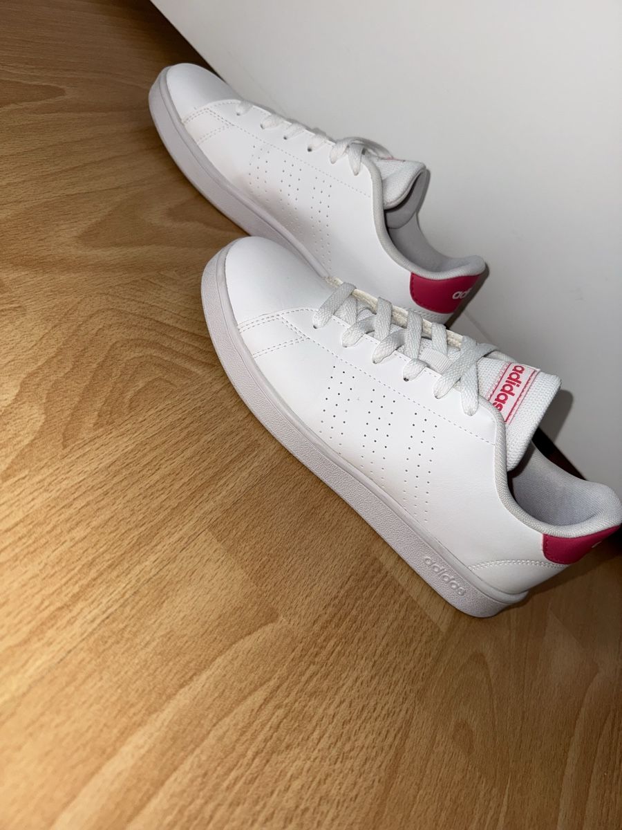 Adidas Damenschuhe: Adidas Advantage Sneaker Weiss/Pink, Grösse 38 2/3 – Neu (gemäss Beschreibung) aus arbon von auri4 2