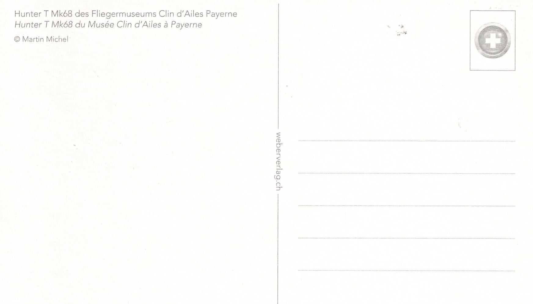 Cartoline postali: Ansichtskarte Hunter T.68 Schweizer Luftwaffe – Nuovo (secondo la descrizione) da Basel venduto da Dogana 1