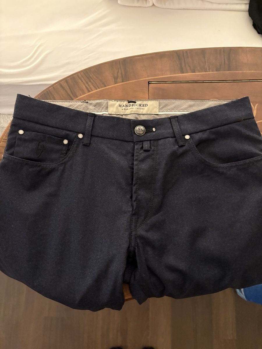 Pantaloni: HANDPICKED Casual trousers "Ravello-Wool" navy- Size 33 – Nuovo (secondo la descrizione) da Zürich venduto da mm473847824738 1