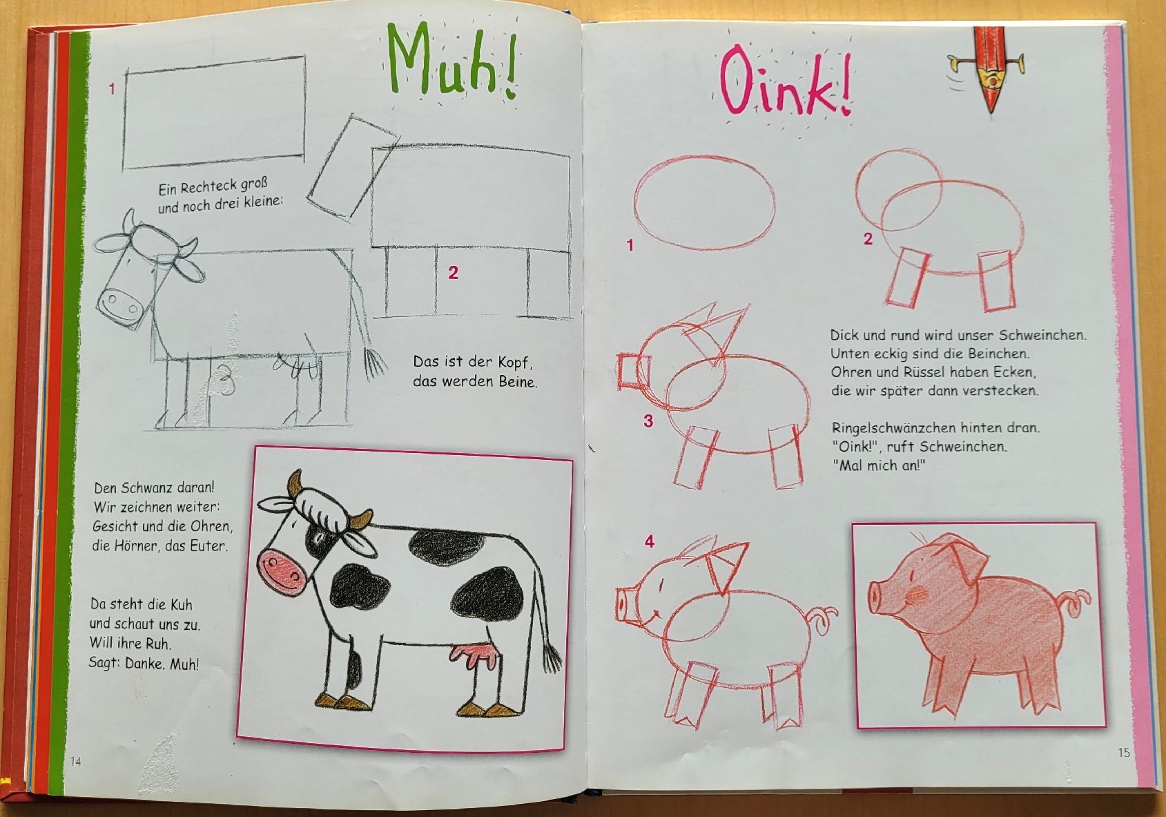 Bücher: 3x Zeichenschule für Kinder – Gebraucht aus Madiswil von Laubfleck 6