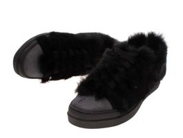 RUCOLINE Rabbit Fur Sneakers US 8 EU 38 echt Pelz pelliccia