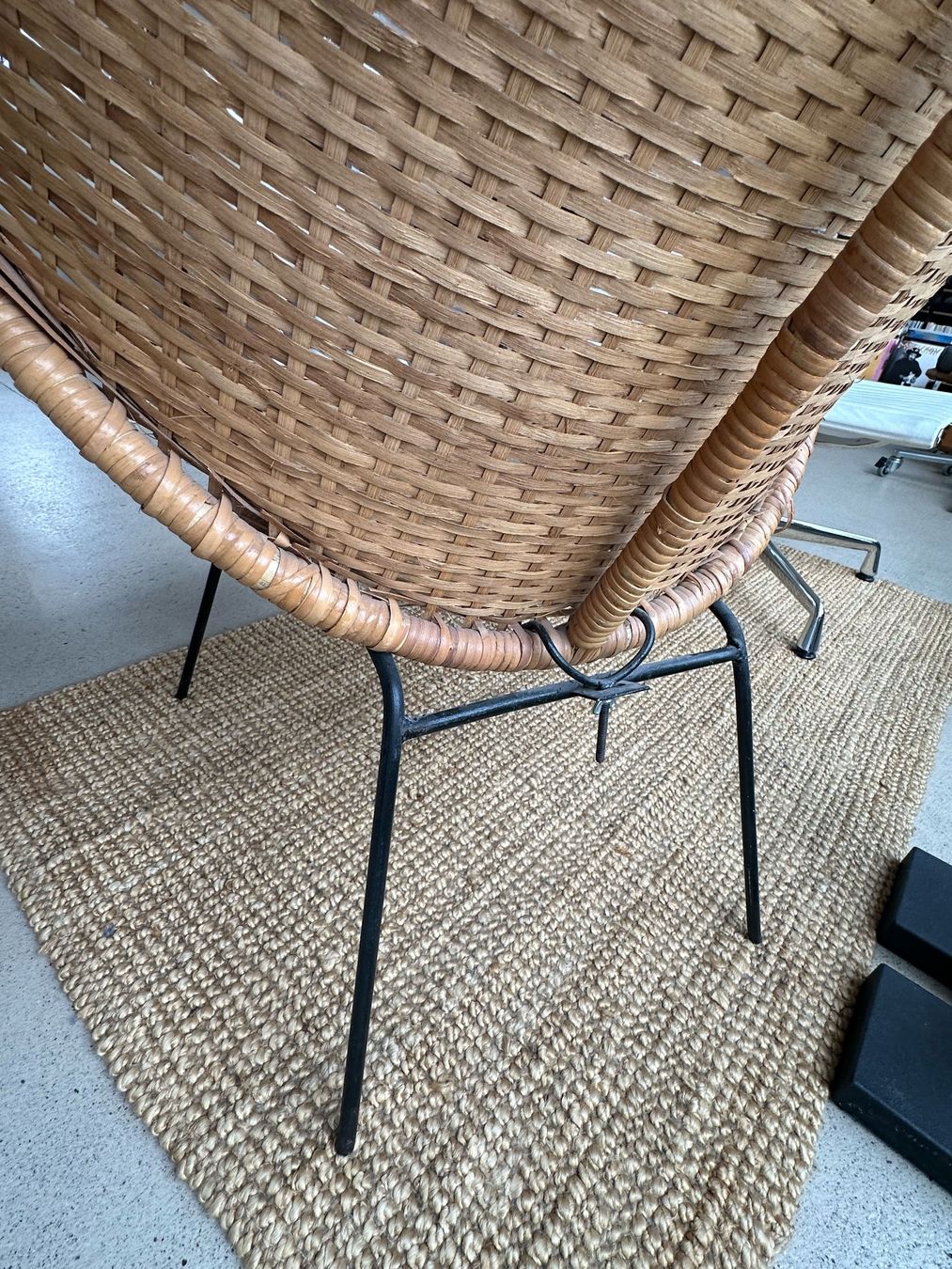 Poltrone: Mid-Century Sessel aus Rattan, 1960er – Usato da Zürich venduto da Knob 2