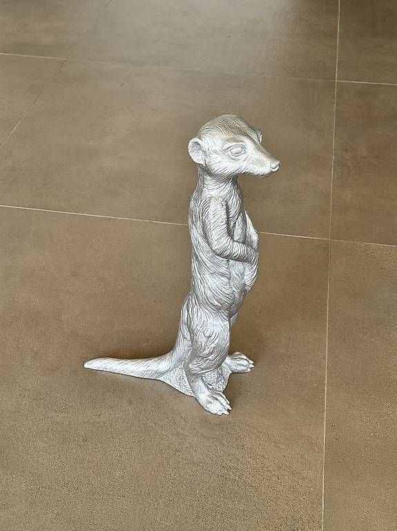 Statuette: Statuette suricate argenté – Usato da La Croix (Lutry) venduto da Moark 2