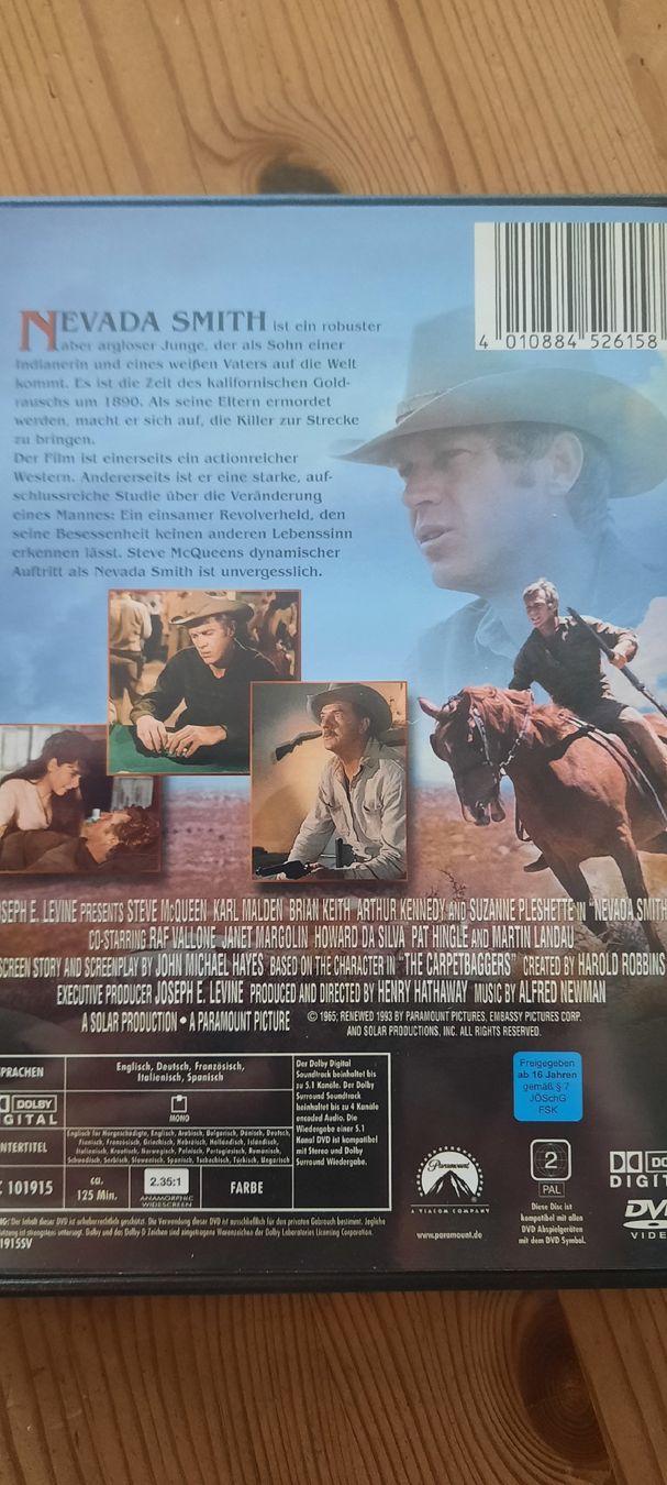 Tutti i DVDs: DVD Nevada Smith, Steve McQueen, Western-Klassiker – Usato da Konolfingen venduto da the_5fqm 1