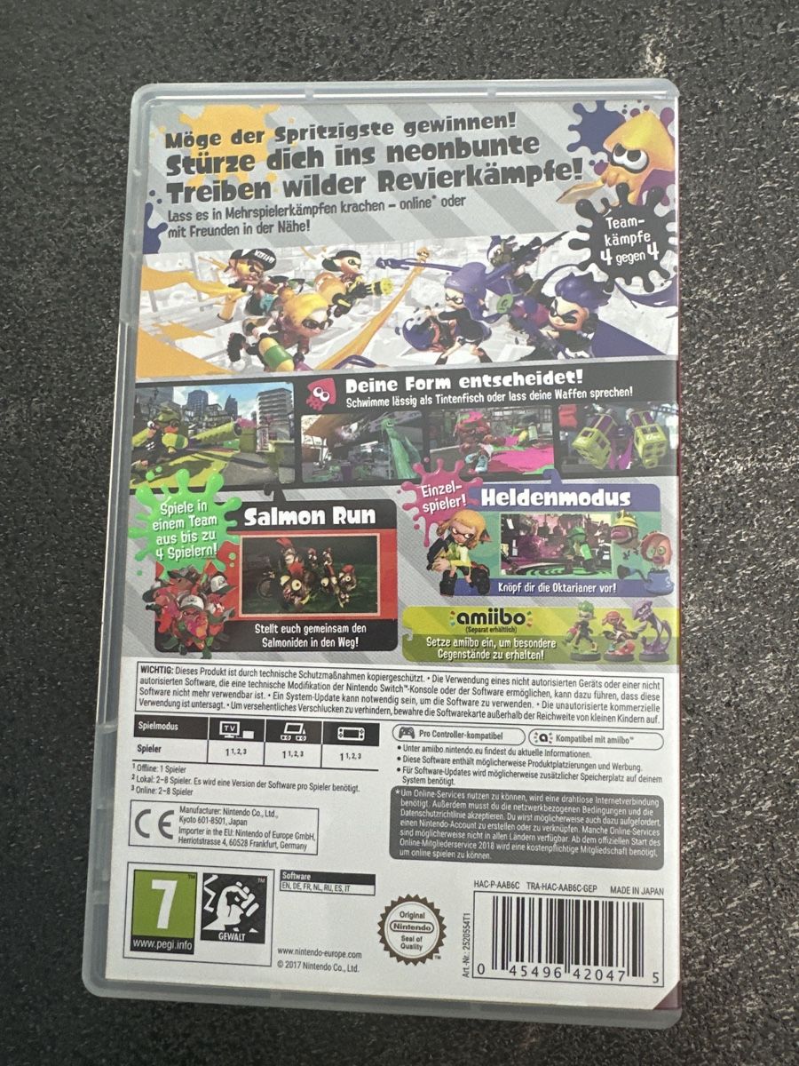 Nintendo Spiele: Nintendo Switch Spiel - Splatoon 2 - Top Zustand! – Gebraucht aus Fällanden von mli_q65g 1