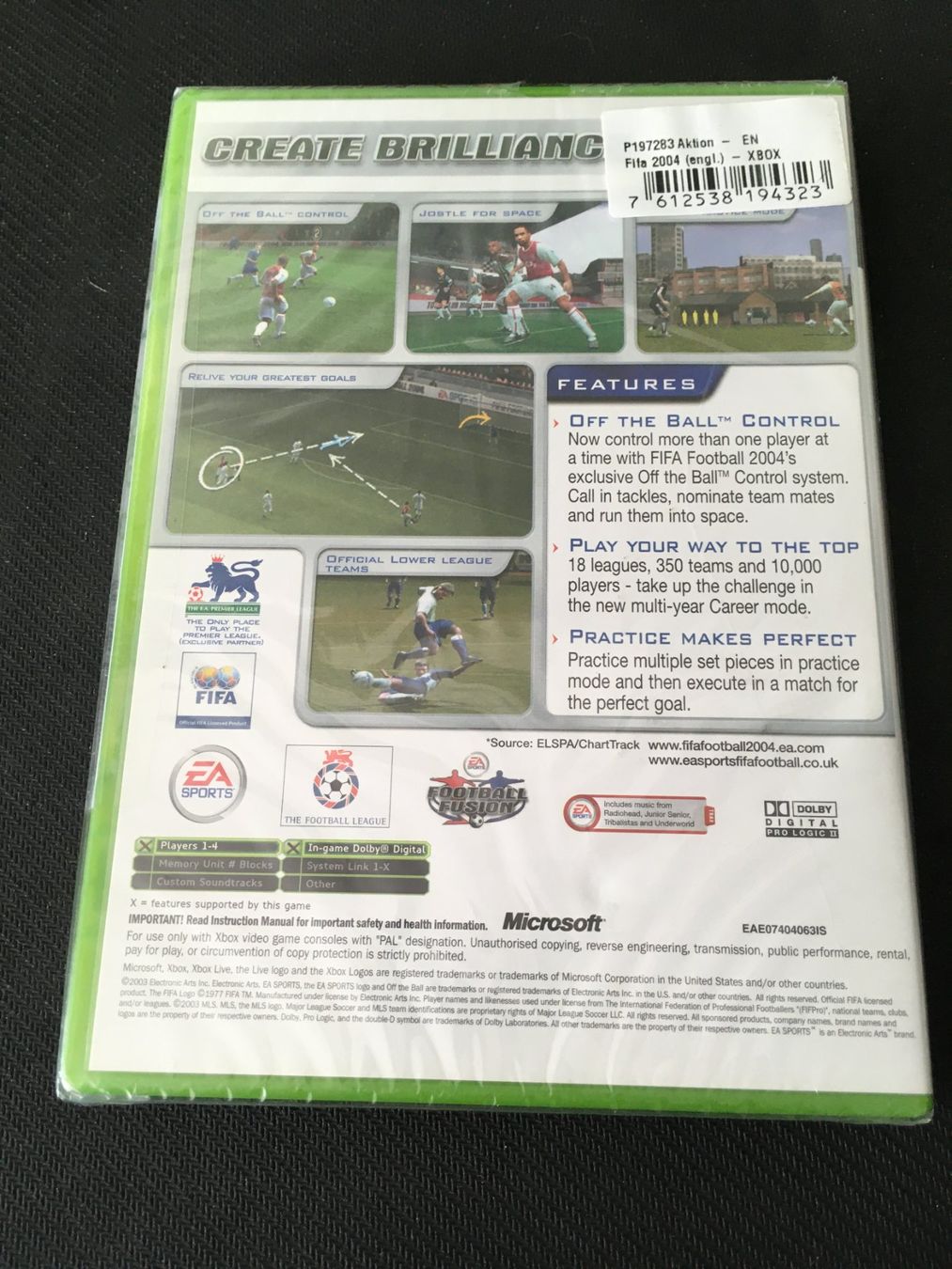Microsoft Giochi: Fifa 2004 - Xbox (Neu/sealed) – Nuovo e nell'imballaggio originale da St.Gallen venduto da Punktchen01 1