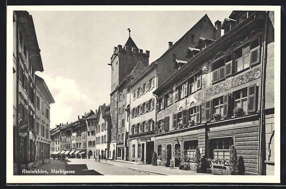 Cartoline postali: AK Rheinfelden, An der Marktgasse – Usato da Berlin venduto da bartko-reher