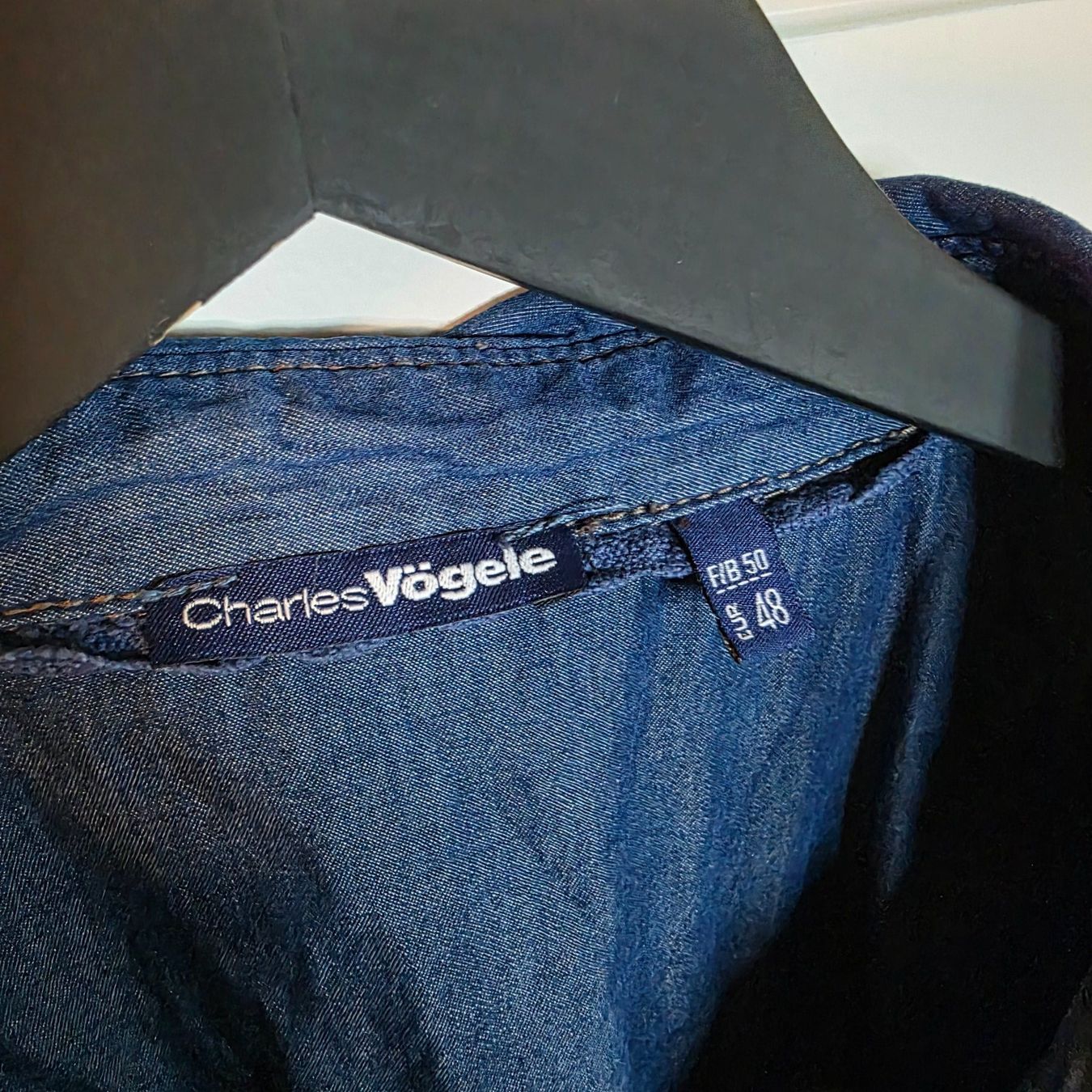 Camicette: Charles Vögele Jeansbluse 100% Baumwolle Gr. 46 – Usato da Wald ZH venduto da CapLux 4