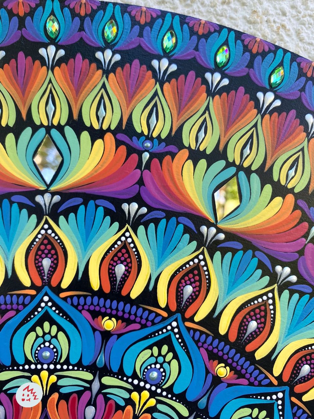 Dipinti: Mandala auf Holz, Mandala Bild, Gemälde, Geschenk, Kunst – Nuovo e nell'imballaggio originale da Fanas venduto da Omibia 4