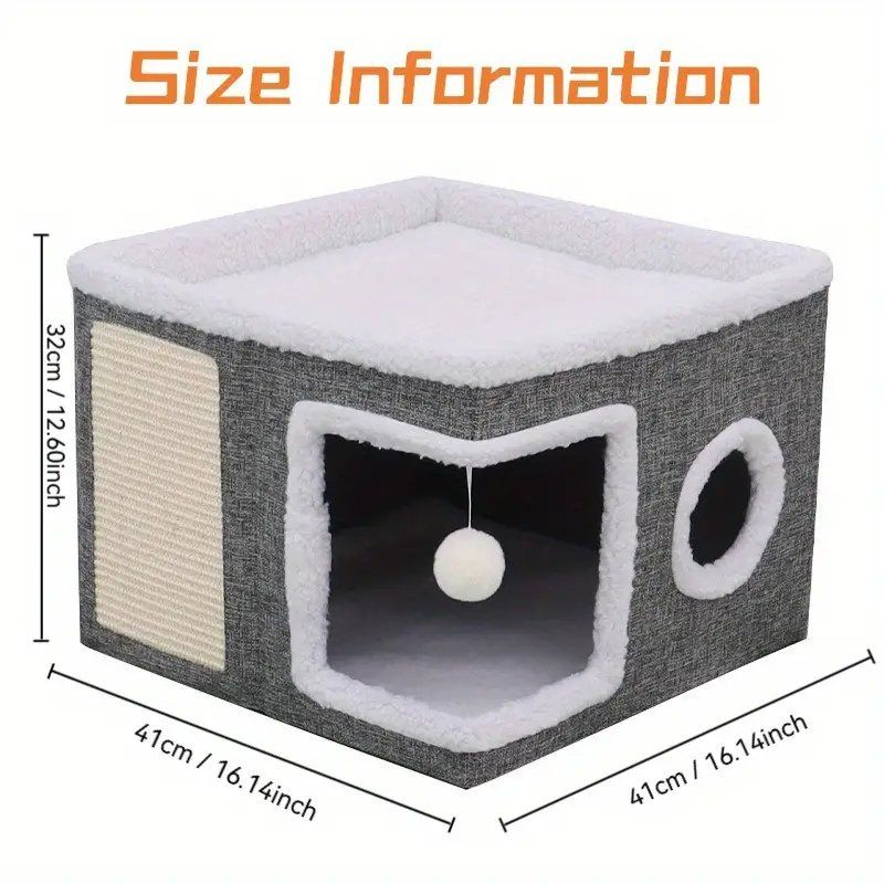 Cucce & Letti: Faltbares Katzenhaus Indoor große Katzen – Nuovo e nell'imballaggio originale da Oberentfelden venduto da abz_l7vm 7