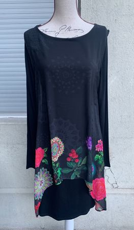 Superbe robe DESIGUAL 2 parties motif floral t.38