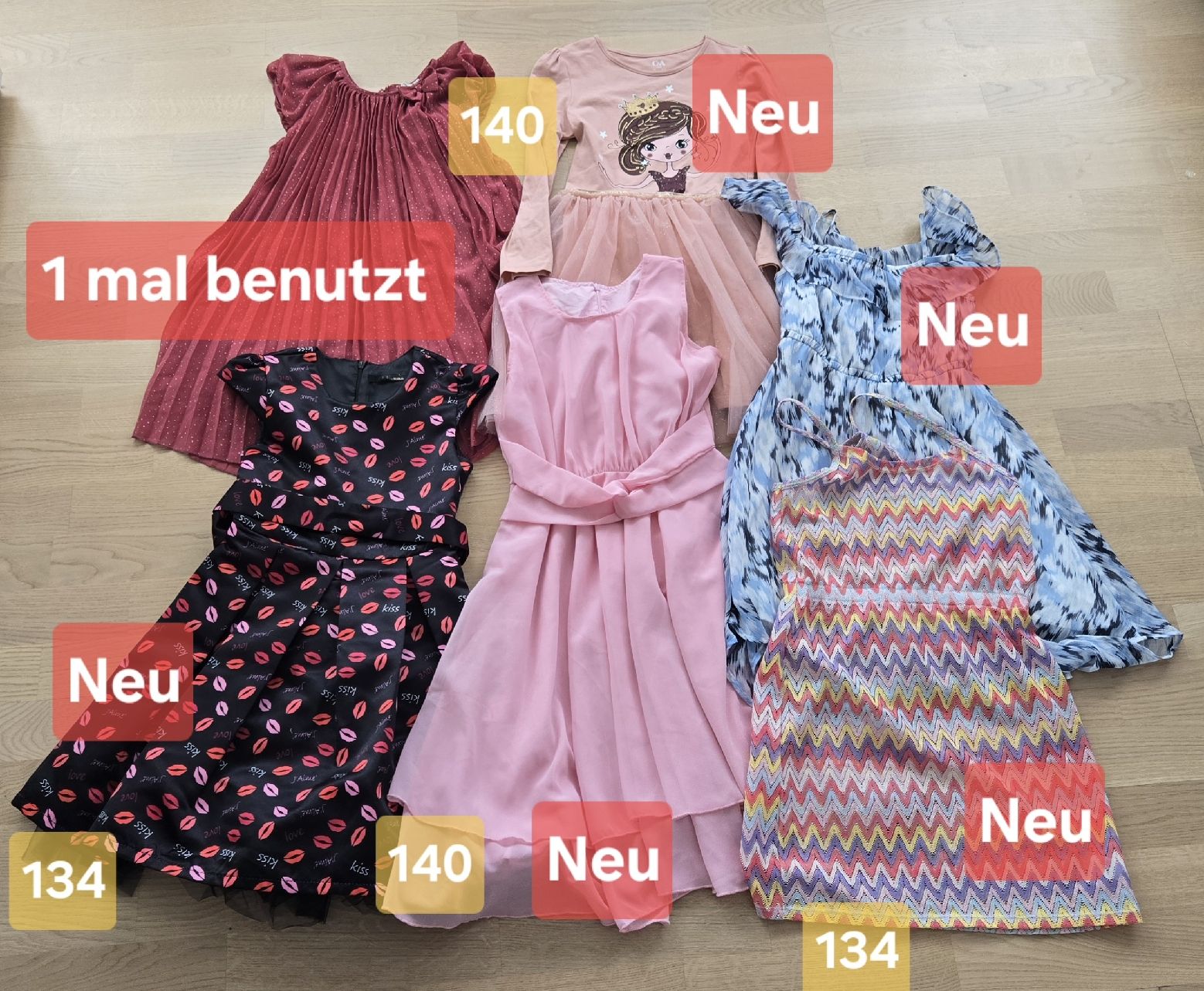 Lotti & Set di vestiti: Ser Mädchenkleider, 6 Stück, Grössen 134-140  – Nuovo (secondo la descrizione) da Sarmenstorf venduto da Lunares_Mare