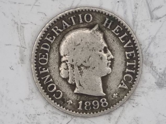 Tutti le monete: 5 rappen 1898 – Usato da Bure venduto da chap981