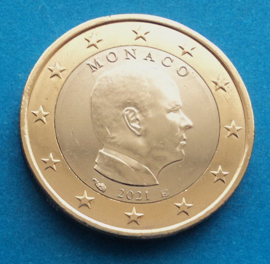 Toutes les monnaies: Monaco: 1 Euro 2021, SS - VZ. – D'occasion à Basel par maripas17