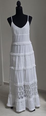 Wunderschönes, weisses Sommerkleid , Grösse L