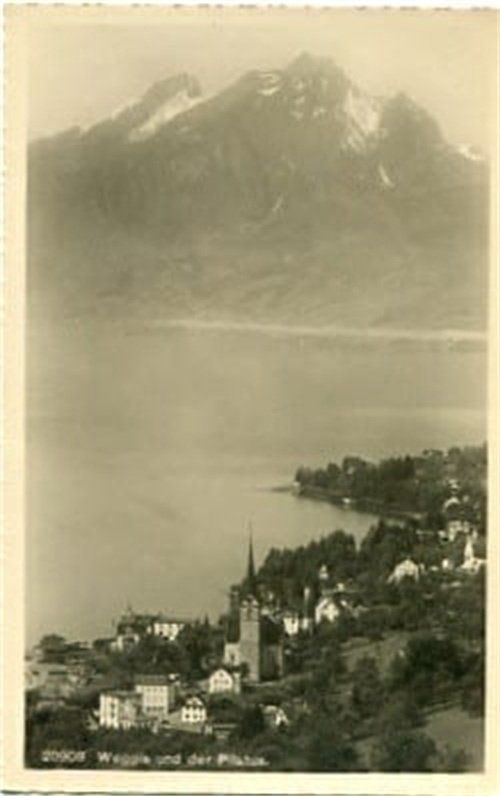 Cartoline postali: Weggis und der Pilatus – Usato da Ottikon b.Kemptth. venduto da Neptun1974
