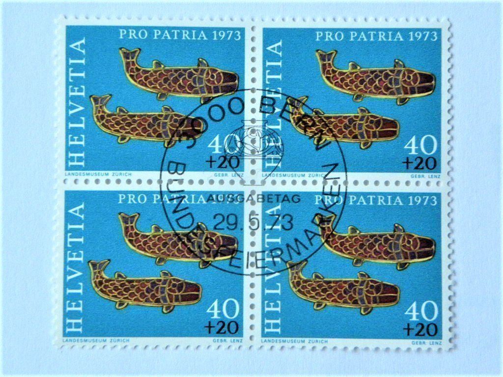 Tutti i francobolli: (134)   Pro Patria 1973° ET-Stempel – Usato da Schwarzhäusern venduto da Inot3 3