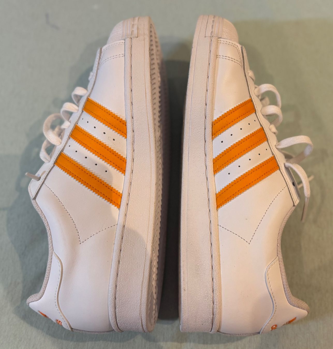 Adidas Scarpe da uomo: **** SELTEN ADIDAS SUPERSTAR WEISS - ORANGE **** – Nuovo (secondo la descrizione) da Giumaglio venduto da soloemi 8
