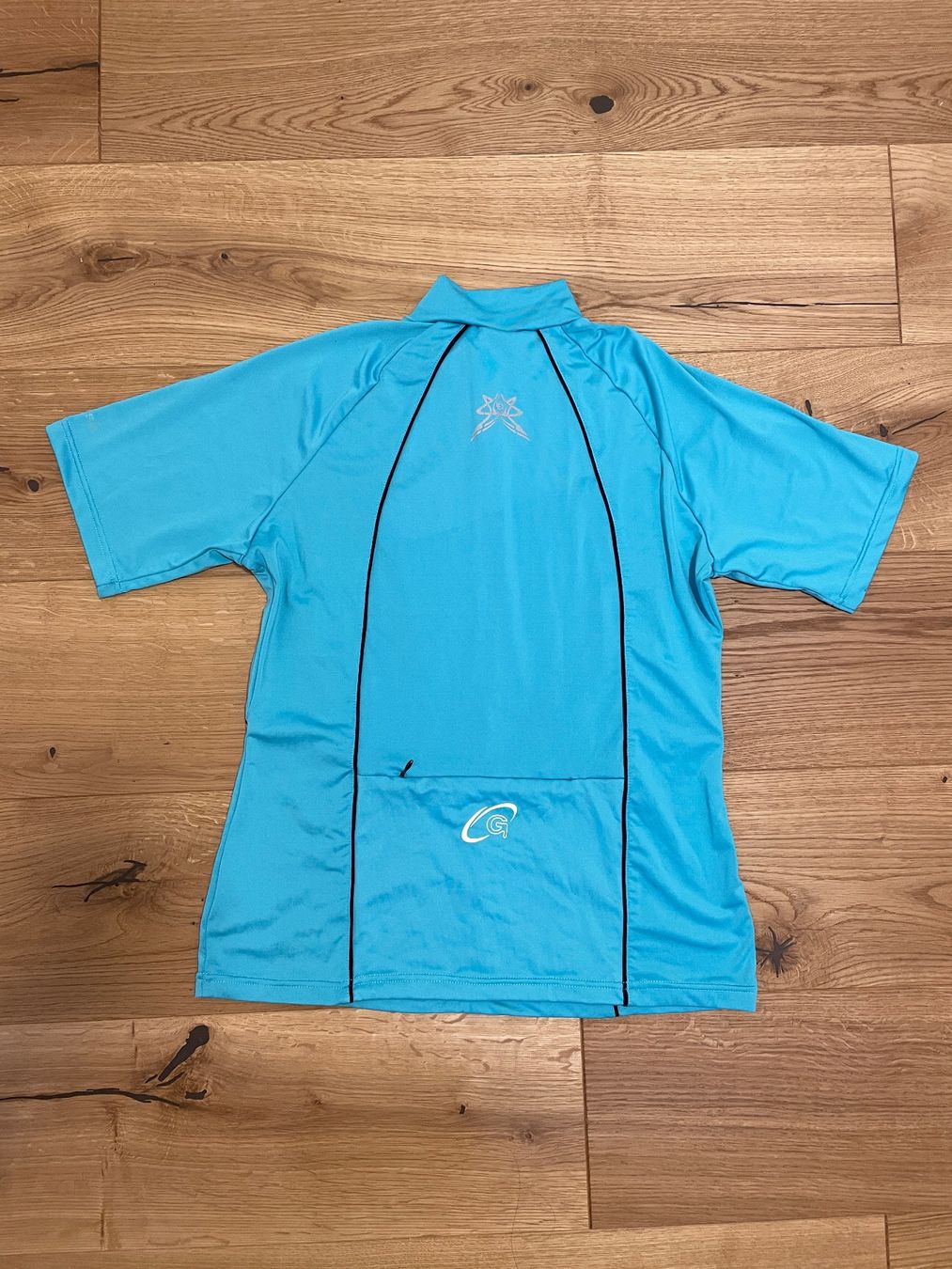 Leibchen & Hosen: Gonso Velotrikot, Kurzarm, Türkis, Gr. M – Gebraucht aus Riedt b. Erlen von f.brown 1