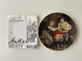 Assiette de collection reproduction de l'oeuvre de A. Anker