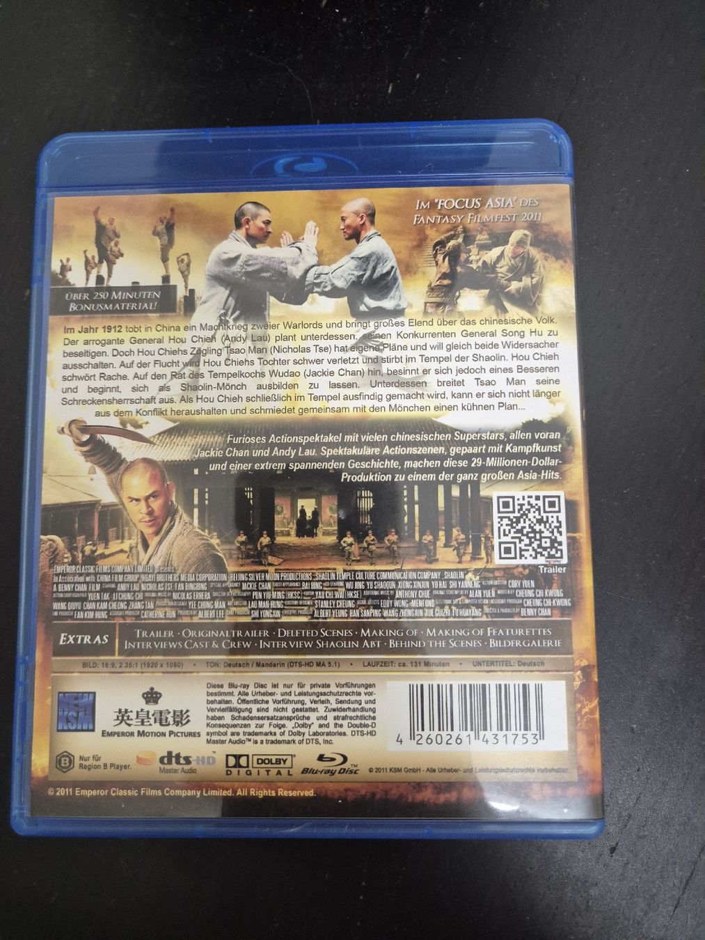 Tutti i DVDs: Shaolin Blu-ray Film, Action – Usato da Wald ZH venduto da _Hotarubi_ 1