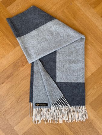 Loro Piana Cashmere Schal Two-Tone grau
