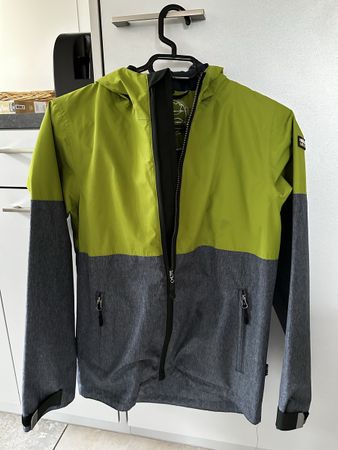 Veste Rukka coupe-vent, vert et gris état neuf 