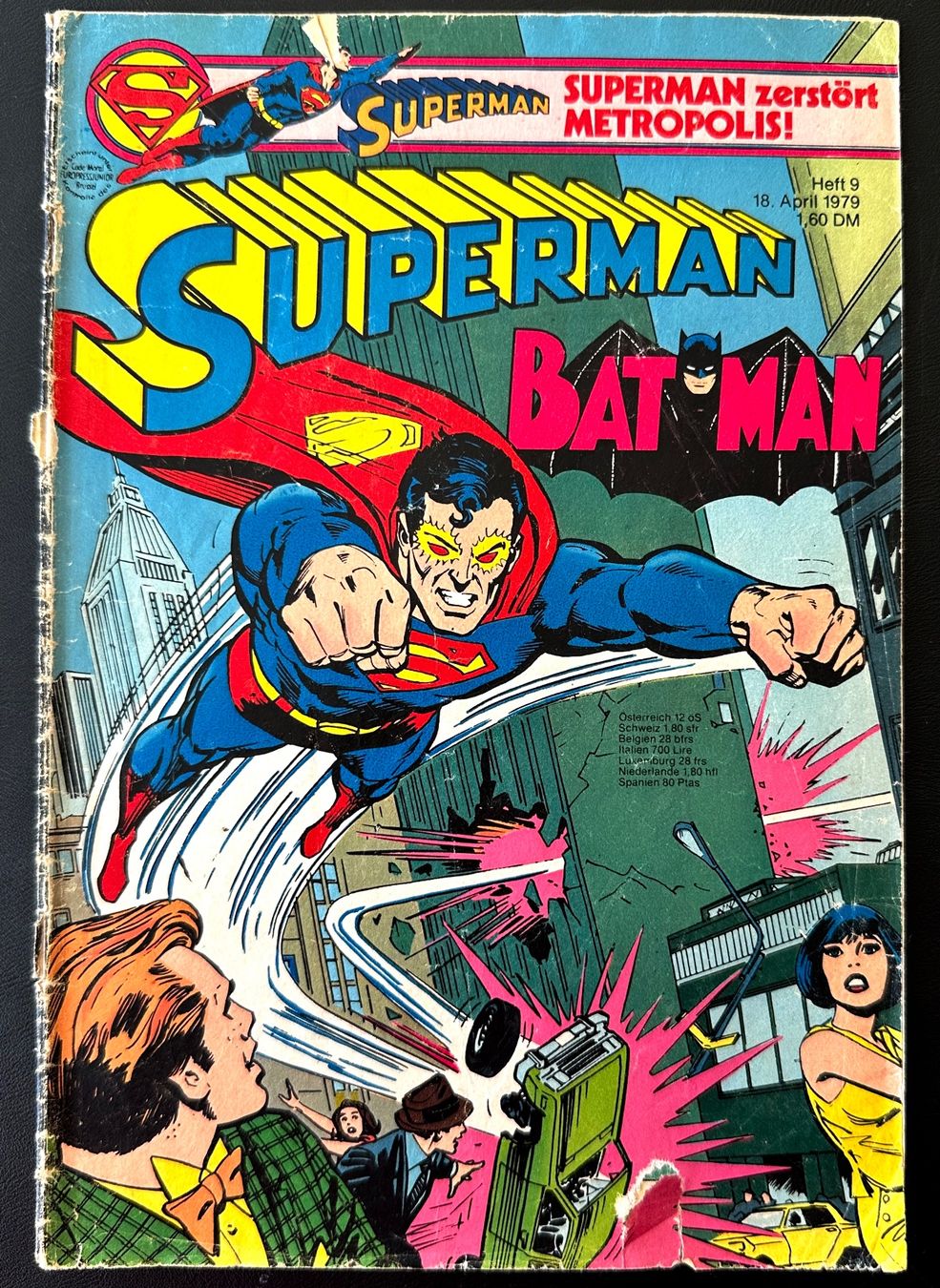 Comics: Superman, Bat Man Heft 9  1979 – Gebraucht aus Seltisberg von quadartswiss