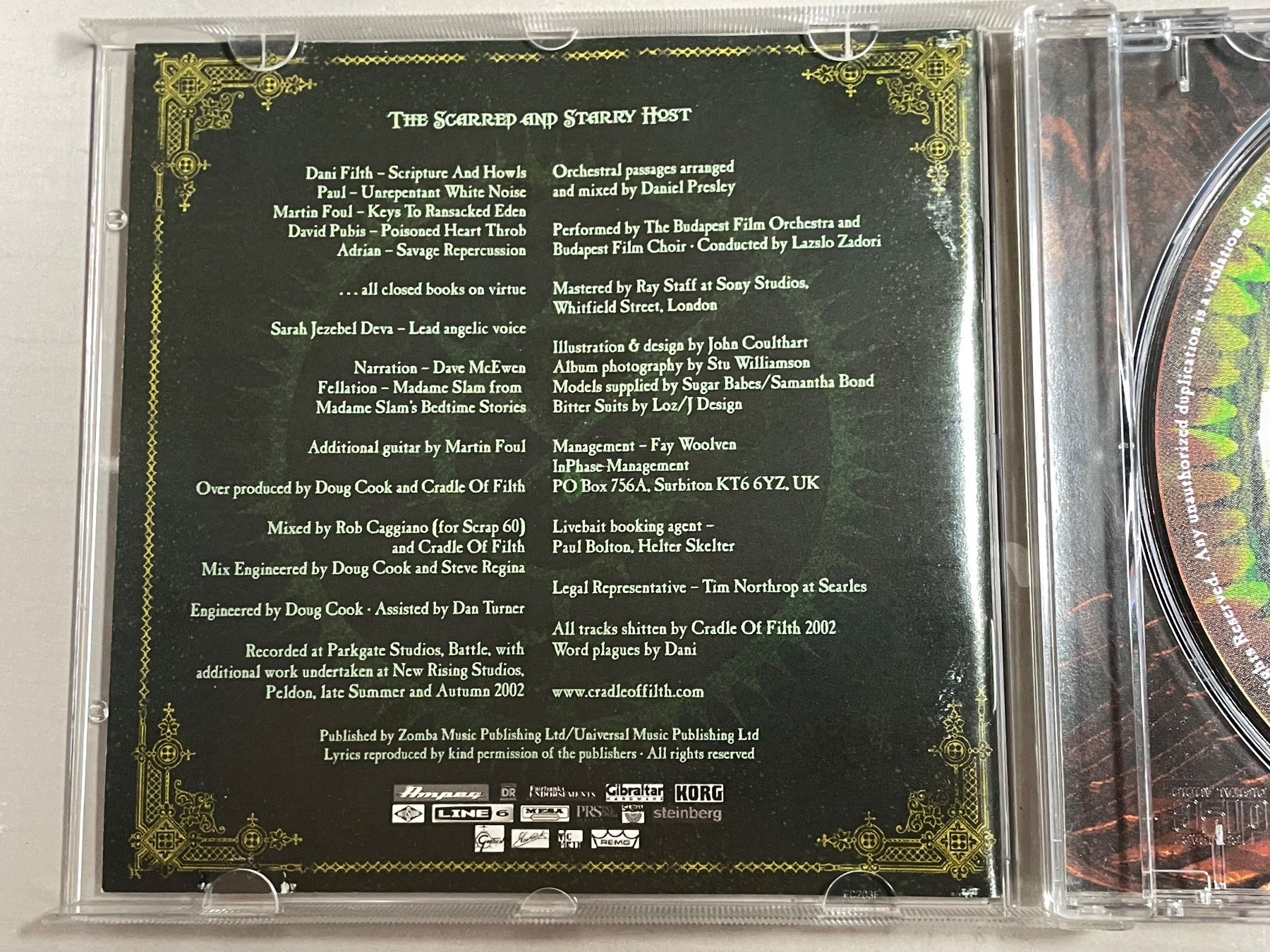 CDs: Cradle Of Filth – Gebraucht aus Muri b. Bern von AdidasCollector 2