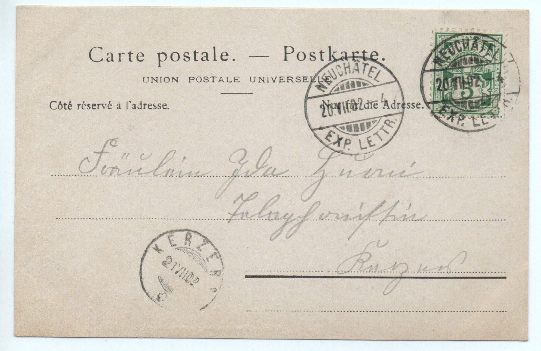 Cartoline postali: NEUCHÂTEL Le fronton du Musée Beaux-Arts – Usato da Jona venduto da philajona 1