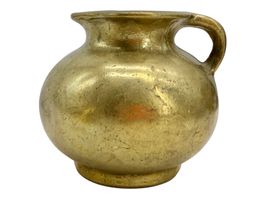 Vase pichet ancien en bronze doré – Patine vintage