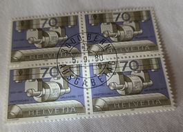 Briefmarken Wetterdruckerei Helvetcia  70 Rappen Stempel1980