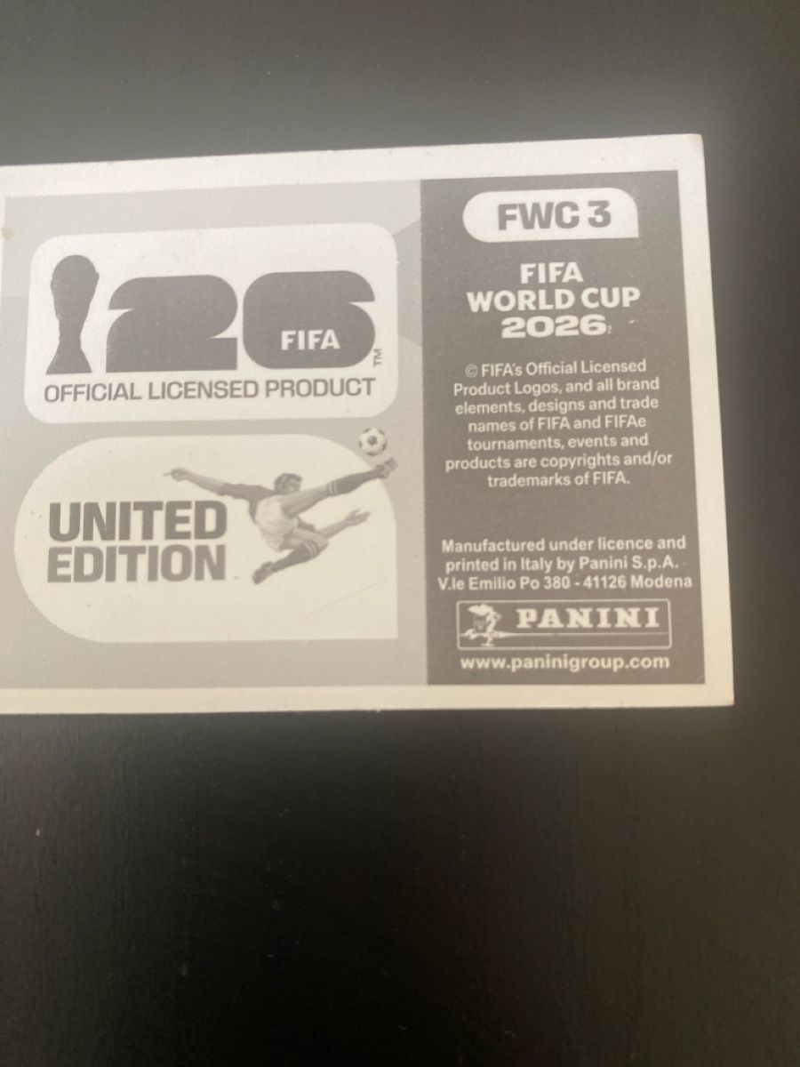 Panini Carte collezionabili: PANINI FWC 3 FIFA World Cup 2026 – Nuovo (secondo la descrizione) da Baden venduto da Dunkelheit 1