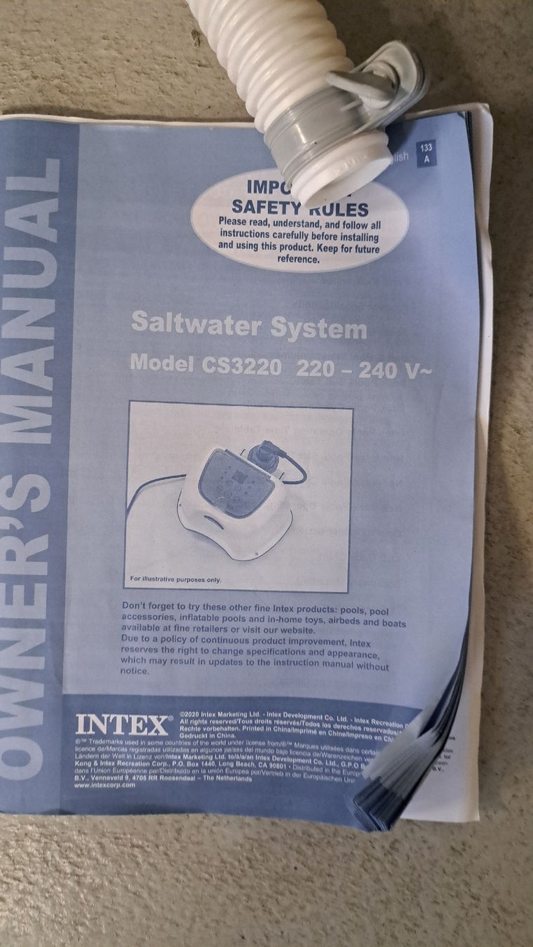 Intex Pompe & Parti di ricambio: Intex Salzwassersystem CS3220 & Sandfilter SX925 – Usato da Muri AG venduto da HalleTeam 1
