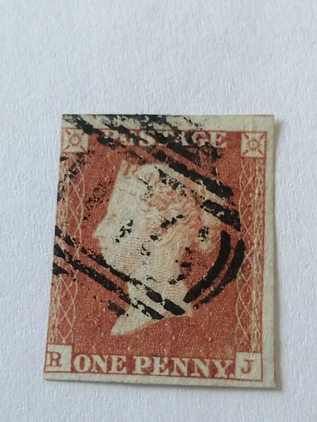 Alle Briefmarken: One Penny Red 1847 – Gebraucht aus Happerswil von tschergi