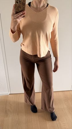 Bershka Hose braun 34 36 wie neu Business wide leg