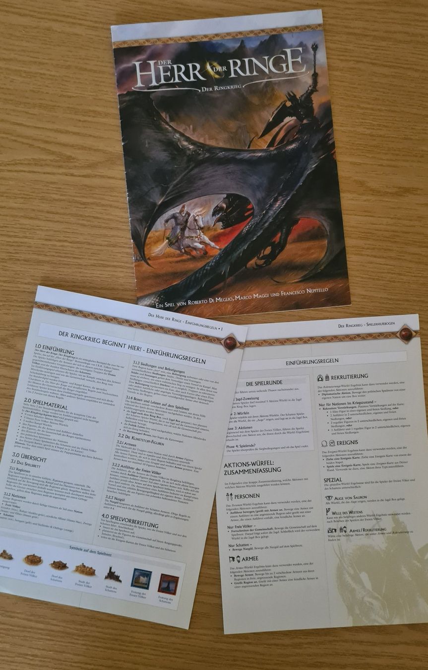 Jeux: Der Herr der Ringe - der Ringkrieg – D'occasion à Aarburg par boh_2rj7 5