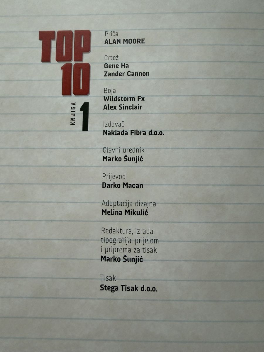 BD: Top 10, Fibra, Kroatisch – D'occasion à Jona par Mister_N0 4