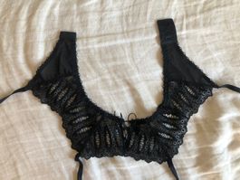 Strumpfhalter Spitze Strapse schwarz xs s 34 Lingerie neu