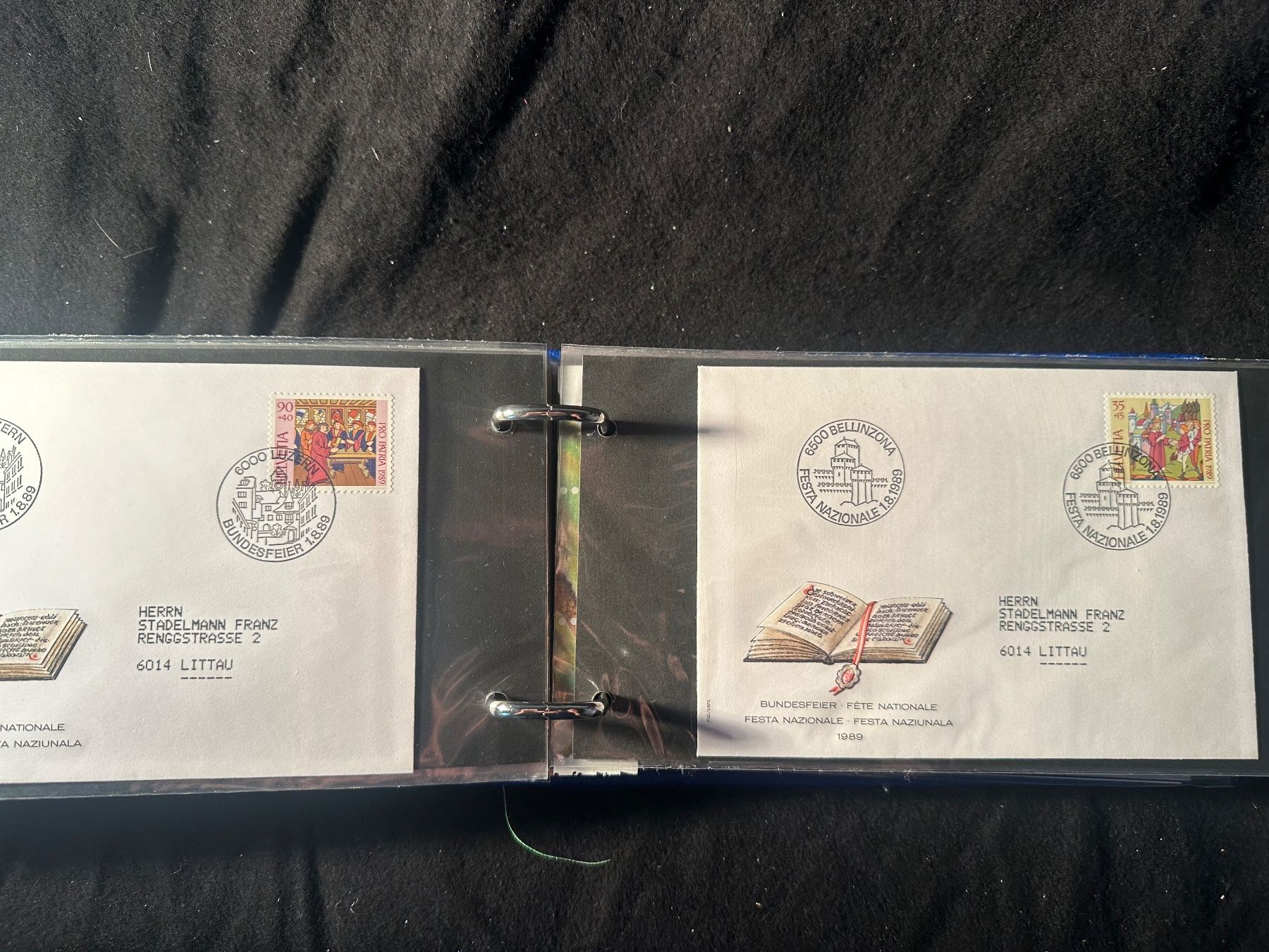 Alle Briefmarken: Interessantes Album Sonderbriefe FDC – Gebraucht aus Stettfurt von 2442 9