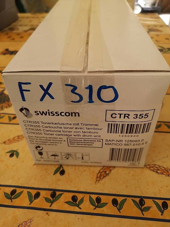 Apparecchi Fax: Toner Fax Swisscom – Usato da Ecublens VD venduto da Tompouce69