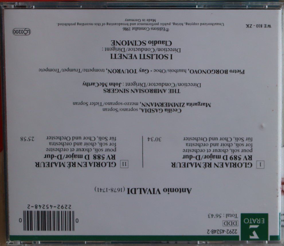 CDs: Antonio Vivaldi – Gebraucht aus Luzern von CONTENTI 2