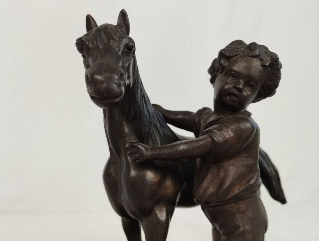 Figuren: Pferd und Bube - Briefbeschwerer – Gebraucht aus Schübelbach von Restwert_Schubelbach 5