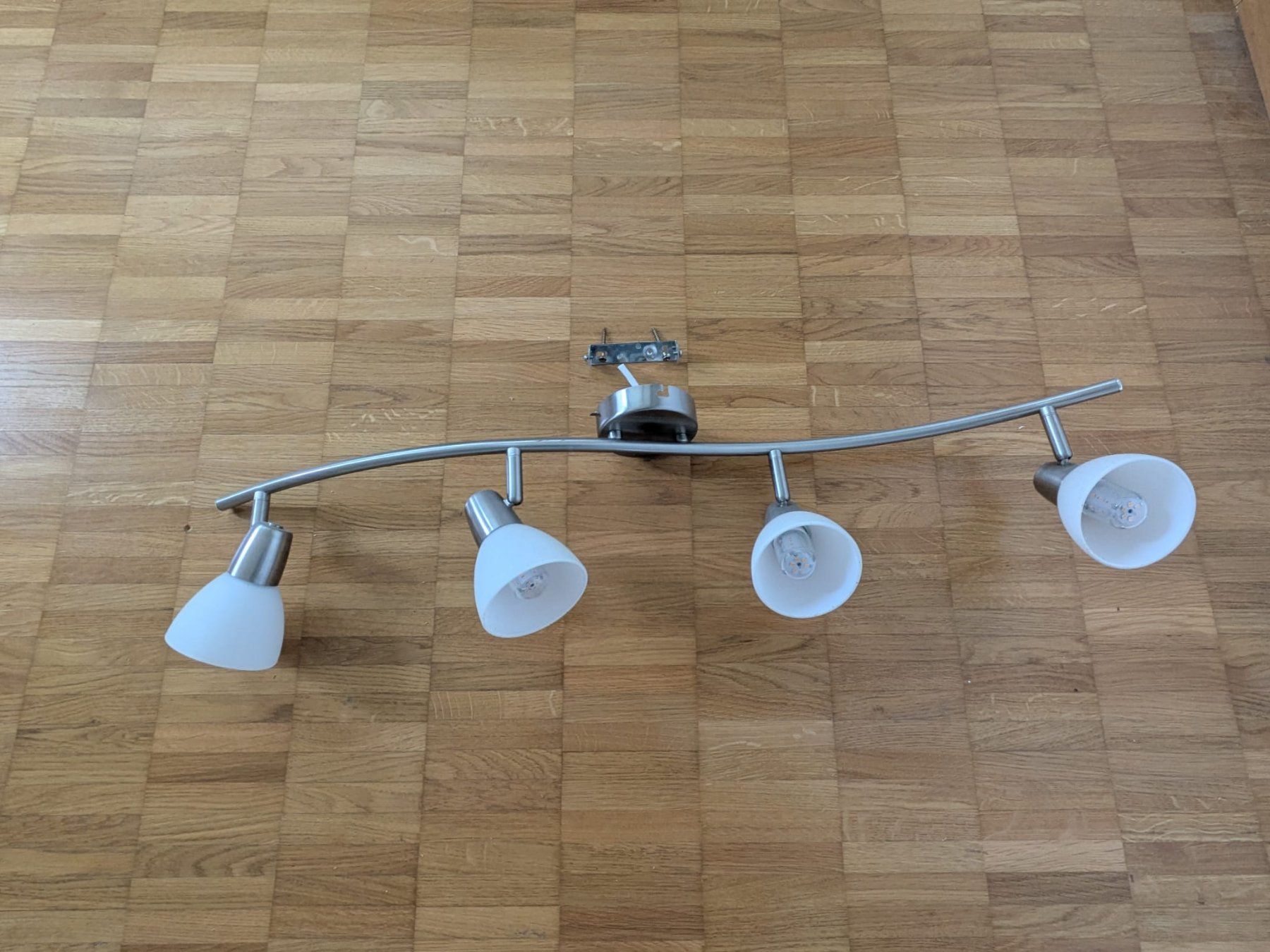 Lampen: Deckenspot 4-flammig, Metall/Glas – Gebraucht aus Adlikon von Match62