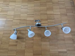 Deckenspot 4-flammig, Metall/Glas
