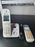 Schnurlostelefon Panasonic KX-TG6822GS gebraucht mit 2 Mobil