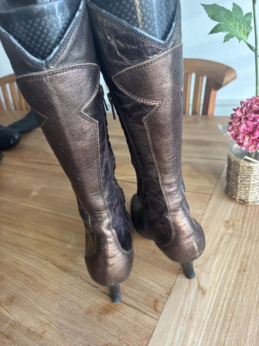 Vic Matié Scarpe da donna: VIC MATIÉ Lederstiefel – Usato da Basel venduto da ChezMarilyn 1