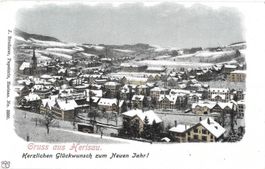 Herisau Winteransicht Neujahrswünsche